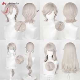 Catsuit Costumes Game Genshin Impact Fontaine Cosplay Wig Heat Resistant Synthetic Hair Child Lynette Lyney Anime Wigs