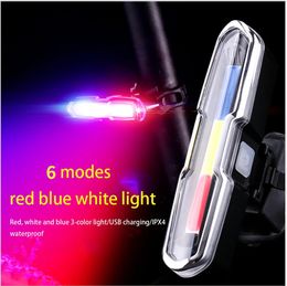 Bike Lights Dilwe bicycle tail light super bright USB charging high intensity LED tail light accessory used for cycling mountain bikes 231027