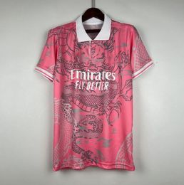 Chinese Dragon Pink Football Shirt Thailand BELLINGHAM VINI JR Soccer Jerseys Tchouameni Hot Sale Real Madrids CAMAVINGA ALABA Rodrygo Men Kit Uniform 767