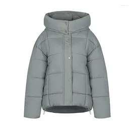 Women's Trench Coats Winter Jacket Women Hooded Solid Bubble Coat Cotton Padded Super Warm Fashion Parka Mujer Top Quality Factory Supply