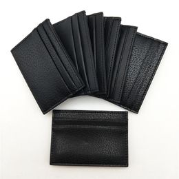 Fashion Men Women Real Leather Credit Card Holder Classic Mens Mini Bank Card Holder Small Wallet Slim Genuine Leather Wallets Wti242H