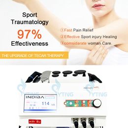 Tecar Therapy Indiba Machine CET RET RF Physiotherapy Pain Treatment Fat Removal Radio Frequency Skin Tightening