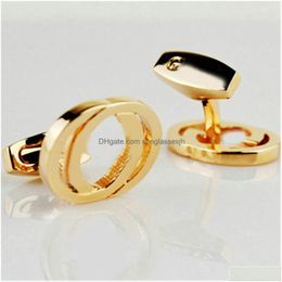 Cuff Links Luxury Designer Link Fashion Jewelry Men Classic Letters Shirt Accessories Wedding Gifts Cufflinks Drop Delivery Tie Clasp Dhpnp