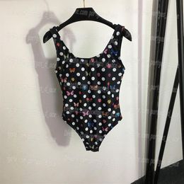 Printted Women Bikini Swimwear Woman Black One Piece Bathing Suit Padded Push Up Swimsuit Charming Beach Swim Bodysuit Summer Holi3068