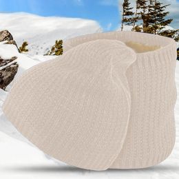 Ball Caps Women's Solid Color Knitted Hat And Scarf Set For Winter Unisex Warm Stylish Gloves Boys