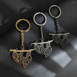 Keychains Fashion Keychain DIY Metal Holder Chain Vintage Olive Branch Laurel Wreath 38x49mm Silver Colour Pendant Gift