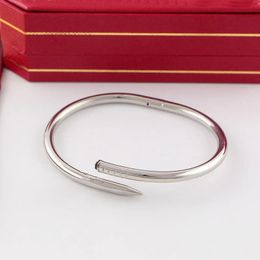 Fashion Nail Bracelet nail Bangle designer men Bracelets 18K gold plated Titanium steel for Woman Girl Wedding Mother's Day Jewellery Women