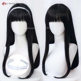 Catsuit Costumes Game Identity V Cosplay 60cm Black Straight with Bangs Yidhra Anime Heat Resistant Synthetic Hair + Wig Cap