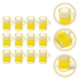 Wine Glasses 20 Pcs Simulation Beer Mug House Decorations Home Mini Mugs Model Micro Landscape Miniature Cups Resin S Ss