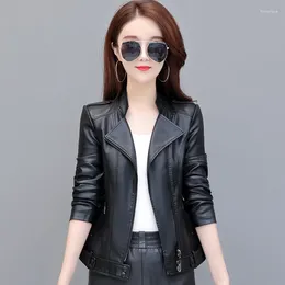 Women's Leather Fashion Large Size 3XL 4XL Jacket Women 2023 Spring And Autumn Girl Coat Jackets Female Outerwear