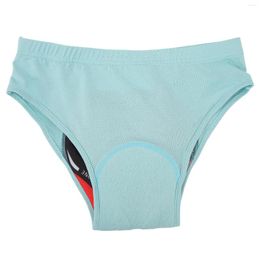 Racing Jackets Men Cycling Briefs Thickened Silicone Pad Elastic Waistband Underwear Breathable Mesh Light Blue For Road Riding