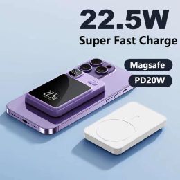 Magsafe Power Bank 22.5 W Super Fast Charge for Xiaomi Samsung Magnetic External Battery Portable Charger Auxiliary Battery Pack
