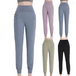 Active Pants Yoga High Waist Leggings Sport Women Fitness Workout Clothes Loose Sports Wear Gym Leggins Casual Push Up Long Trousers