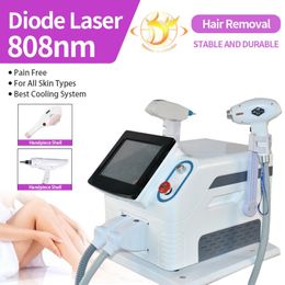 Beauty Equipment Nd Yag Diode Laser Hair Removal Facial Body Treatment Machine Ice Pain Relif Skin Rejuvenation Laser Machine 2 Years Warran