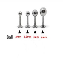 16G Lip ring Labret piercing Ball Plain 316L surgical steel fashion Body piercing Jewelry 100pcs lot 2mm 2 5mm 3mm 4mm Ear Tragus 239Q