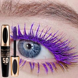 Mascara 5D Silk Fibre Lash Colour Waterproof Rimel 3D Eyelash Extension Thick Lengthening Eye Lashes Cosmetic 231027
