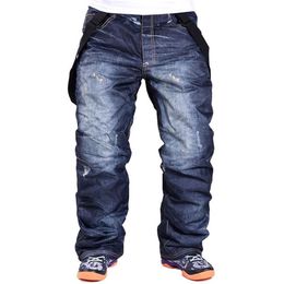 Fashion Men's Long Pants Denim Pants Snowboard Men's Skate Snow Board Windproof Warm Skiing Jeans299r