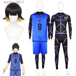 Anime Costumes Anime Blue Lock Bachira Meguru Cosplay Come Sportswear Uniform Bodysuit Halloween Christmas Party Clothes L231027