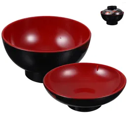 Bowls Miso Bowl Small Soup Kitchen Rice Plastic Salad Fruit Dish Container Lidded Containers Multi-function Exquisite