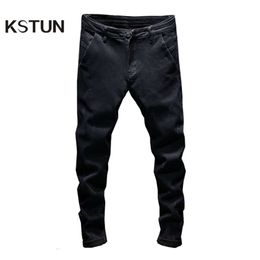 Black Jeans Men Slim Skinny Fit Spring and Autumn Stretch Casual Denim Pants s Clothing Streetwear Man Trousers Cowboys