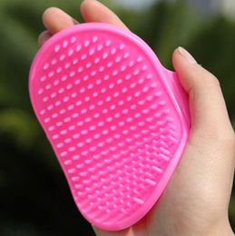 Pet Dogs Cats Bathing Cleaning Brush Comb Hair Fur Grooming Deshedding Message Left Right Hand Hair Removal Brush FY20491171681