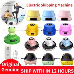 Jump Ropes Smart Automatic Electric Rope Skipping Machine Intelligent Remote Control Digital Counting Multiperson Fitness 231027
