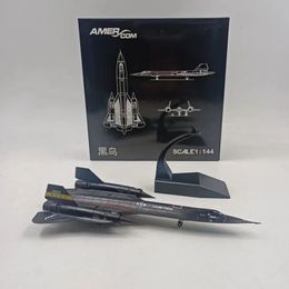 Diecast Model Diecast Metal Alloy Jet Toy 1 144 Scale SR71 SR71 Blackbird Aircraft Plane Model Toy For Collection 231026