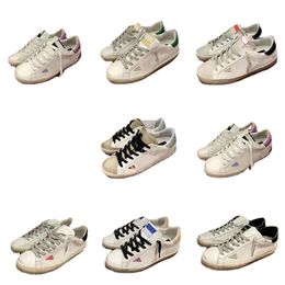 Super Women Shoes Goose top-quality Fashion Star Sneakers Men Casual New Release Sequin Classic White Do Old Dirty Casual Lace Up Girls Unisex Shoes