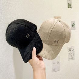 Ball Caps Autumn Winter Hair Baseball Hat Thickened Warm Fleece Casual Women Hats