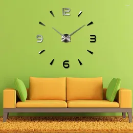 Wall Clocks Clock Mirror Stickers Creative Modern Design Mute Quartz Needle Watch Reloj De Pared Home Decor