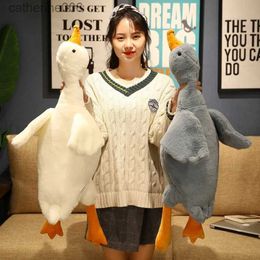 Stuffed Plush Animals 50cm Mini Lying Duck Plush Toys Kawaii Animal Goose Mat Pillow Stuffed Soft Cushion for Children Girls Birthday GiftL231027