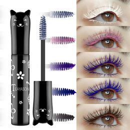 Mascara 1PC Colors Eyelashes Curling Extension Pink Purple Blue White Nonsmudge Waterproof Fast Dry Longlasting Makeup 231027
