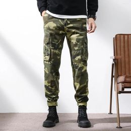 Men's Tracksuits Elmsk Camouflage Overalls Outdoor Military Training Wearable Casual Pants China-Chic Vintage Loose Large Straight Trousers