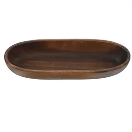 Plates Coffee Table Decor Fruit Tray Japanese-style Wood Serving Dish Bowl Wooden Salad Bowls Candy Home