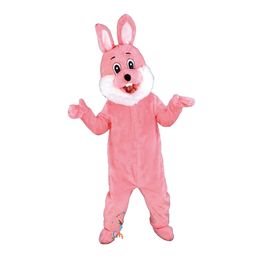 Halloween Pink Bunny Mascot Costume Cartoon Anime theme character Adult Size Christmas Carnival Birthday Party Fancy Outfit