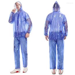 Men's Tracksuits Man Boy's Star Procha Printing Long Sleeve Raincoat With Trousers Suit Rainproof Waterproof Set