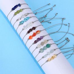 Charm Bracelets Fashion Natural Birthstone Adjustable For Women Jewelry Irregular Stone Bracelet Birthday Gift 15cm - 30cm 1 Piece