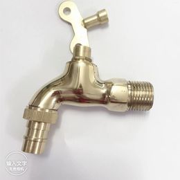 Bathroom Sink Faucets Copper Color Washing Machine Faucet With Key Quick Boiling Nozzle And Wall Type