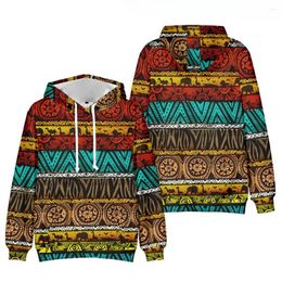 Men's Hoodies Vintage Ethnic Tribal 3D Print Oversized Women/Men Hoodie Sweatshirt Streetwear Hip Hop Pullover Hooded Jacket Funny Clothes