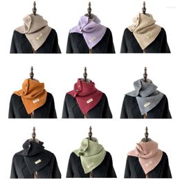 Scarves Autumn Winter Warm Scarf For Girls Elastic Knit Soft Collar Neck Rings