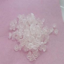 13000pcs bag or set 4mm Earrings Back Stoppers ear Plugging Blocked Jewellery Making DIY Accessories plastic clear white small273S