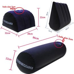 Bondage Inflatable Triangular Semicircle Cylindrical Sex Pillow Sexx Game Husband And Wife Cushion Exotic Body Support Pad Sexo Toys 231027