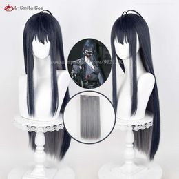 Catsuit Costumes Game Path to Nowhere Rahu Cosplay Wig Long Dark Blue Black Wigs Heat Resistant Synthetic Party Wigs+wig Piece+wig Cap
