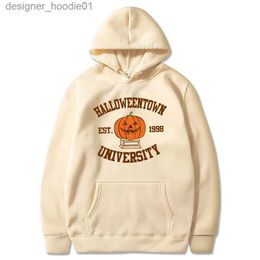 Men's Hoodies Sweatshirts Halloweentown Hoodie Halloweentown Est 1998 Pullover Vintage Halloween Town Fall Sweater Unisex Trendy Halloween Party Hoodies L231027