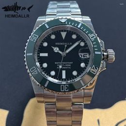 Wristwatches Heimdallr 40mm Men Diver Watch Fashion Japan NH35 Automatic Movement Stainless Sapphire 300m Waterproof Wristwatch