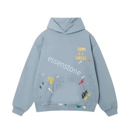 Light blue Colour Men's dept Hoodies Sweatshirts jumper designer jumpers sweater Gallye hoodies mens comfortable fashion Pullover Cotton basic sweaters depts hood