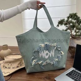 Shoulder Bags Bags Denim Women's Handbag Luxury Designer Bag Wallet 2023 Fashion Embroidery Underarm Soulstylishhandbagsstore