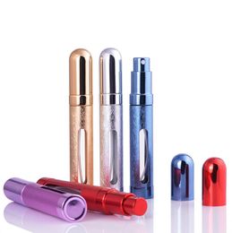 New 12ml Fashion Deluxe Travel Refillable Glass Vial Mini Metal Aluminium Spray Perfume Bottle Atomiser bri