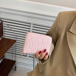 Wallets Soft Leather Small Wallet for Women 2023 New niche design High Beauty Zipper Women's Money Japanese Short Clip