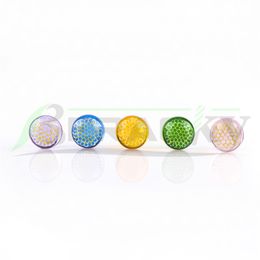 Beracky Smoking Accessories 22mm Honeycomb Terp Beads Wig Wag Glass Solid Marble Pill Pearls For Slurpers Blender Quartz Banger Nail Bongs Rigs